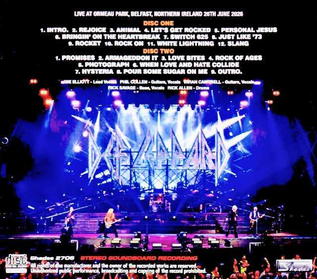 Def Leppard デフ・レパード/Ireland 06.26.2026 Complete FM