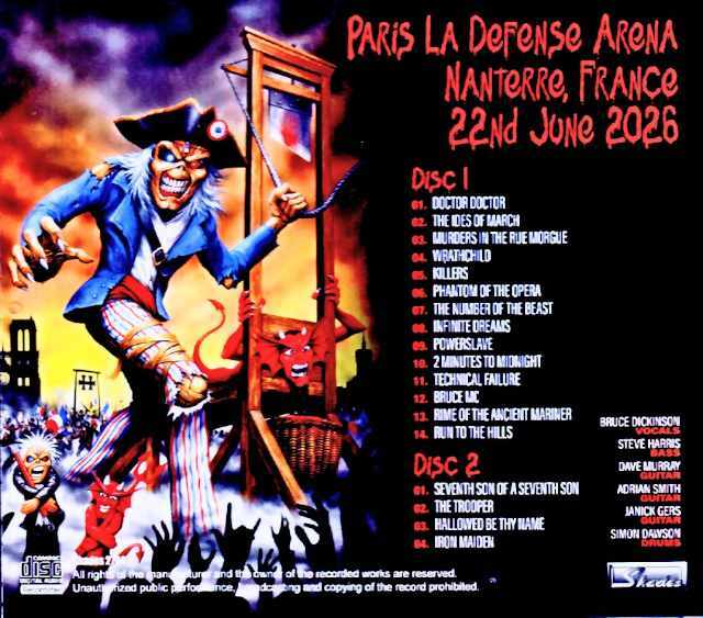 Iron Maiden アイアン・メイデン/France 06.22.2026 Complete