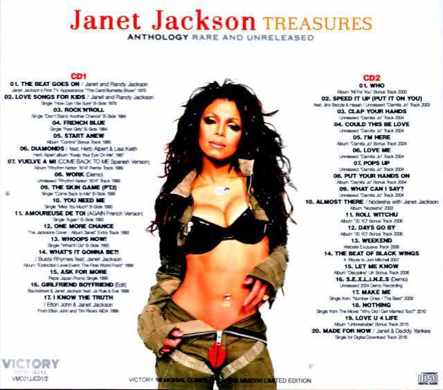 ジャネット.ジャクソン VHS、 CD7枚 Janet Jackson ジャネット・ジャクソン/Anthology Rare and Unreleased