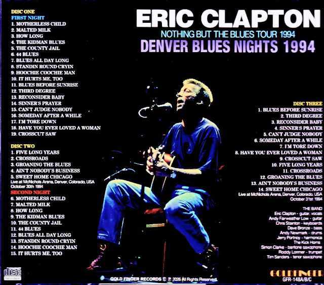 Eric Clapton エリック・クラプトン/CO,USA 1994 2Days Complete