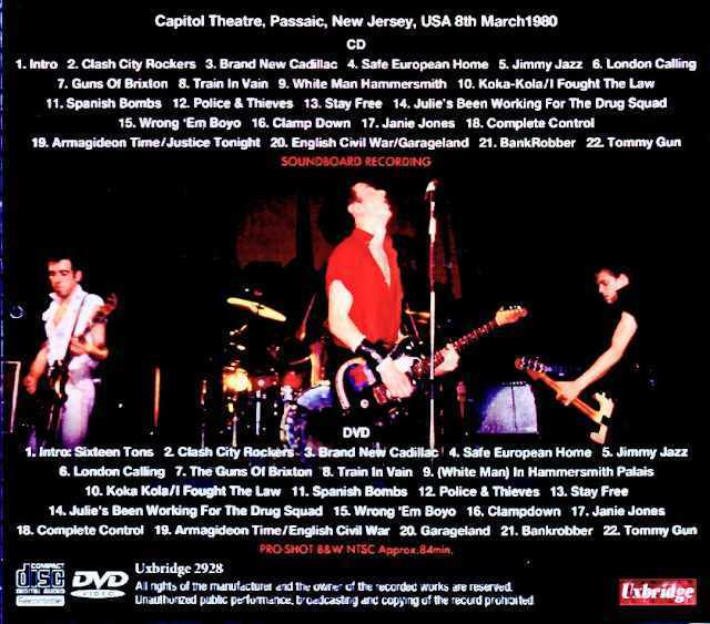 Clash クラッシュ/NJ,USA 03.08.1980 Complete Soundboard Edition & more