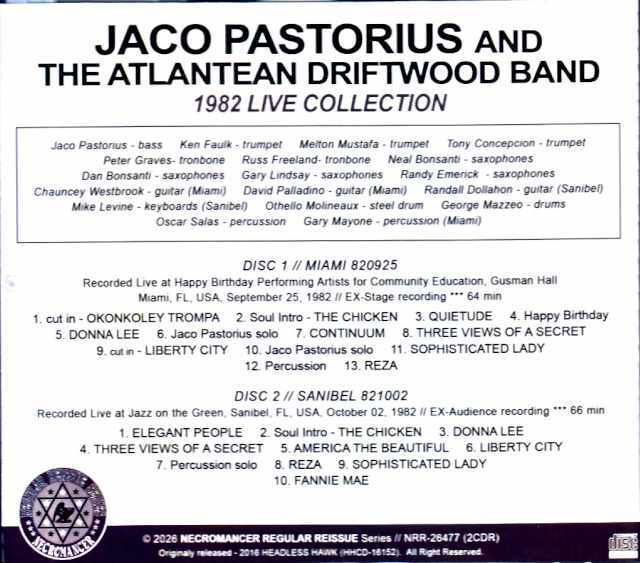 Jaco Pastorius and the Atlantean Driftwood Band ジャコ・パス