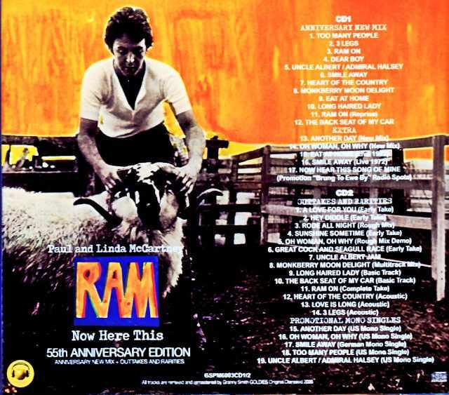 Paul McCartney ポール・マッカートニー/ラム Ram 55th Anniversary