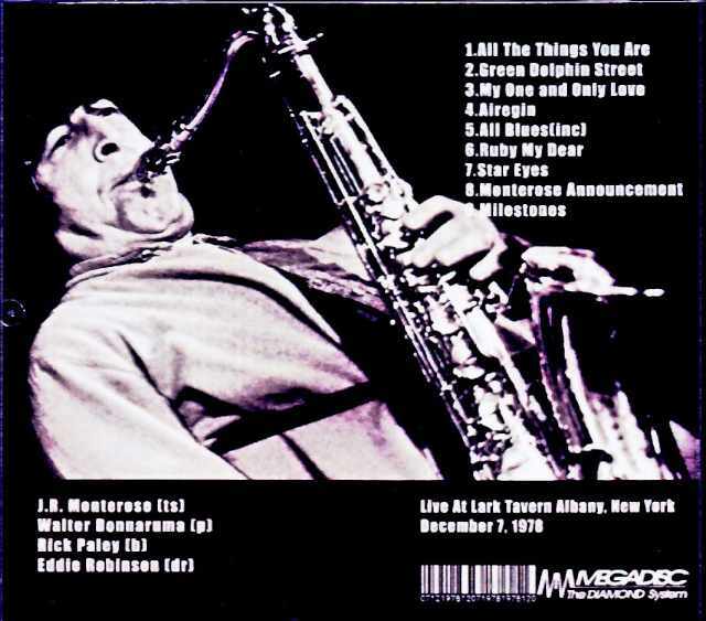 J.R.Monterose J.R.モンテローズ/NY,USA 12.07.1978 Unreleased FM
