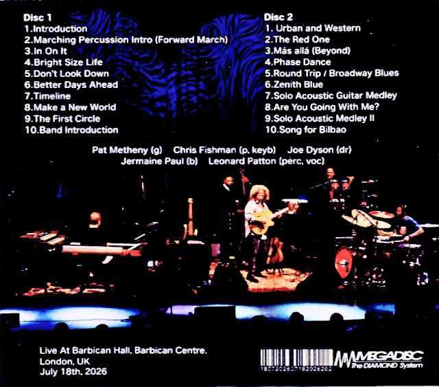 Pat Metheny Side-Eye パット・メセニー/London,UK 07.18.2026