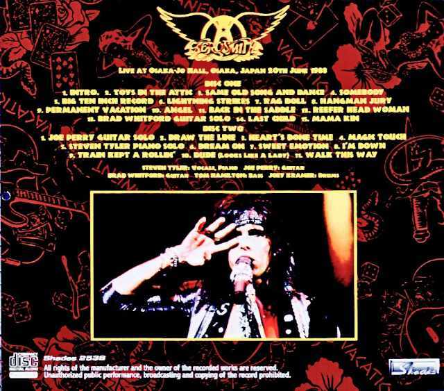Aerosmith エアロスミス/Osaka,Japan 06.20.1988 Complete