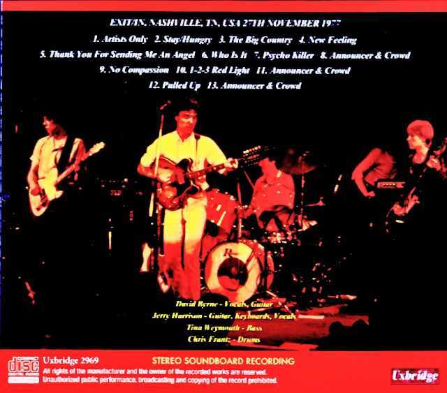 Talking Heads Brick トーキングヘッズ　CD DVD Talking Heads トーキング・ヘッズ/TN,USA 11.27.1977 FM Broadcast