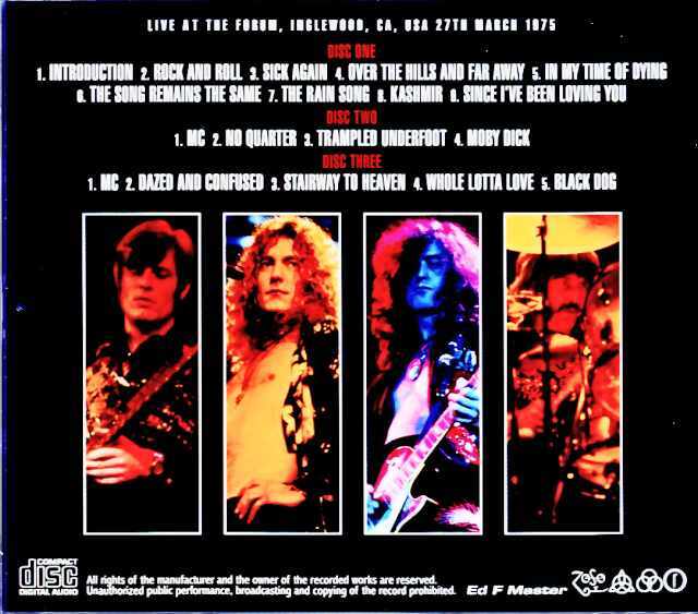 Led Zeppelin レッド・ツェッペリン/CA,USA 03.27.1975 Remastered