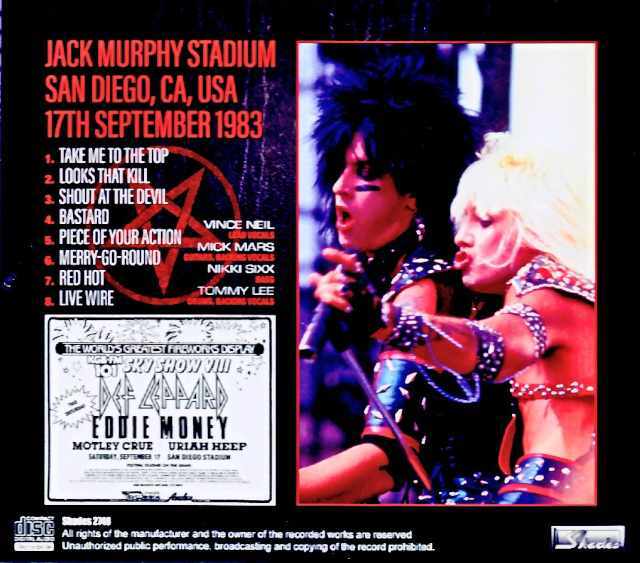 Motley Crue モトリー・クルー/CA,USA 09.17.1983