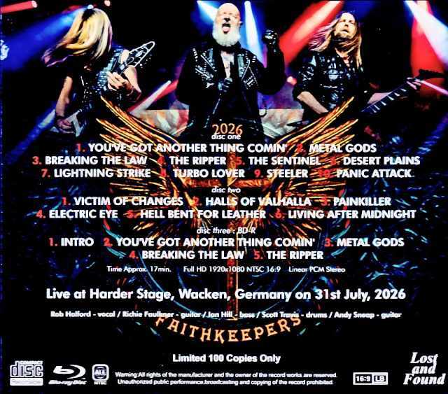 Judas Priest ジューダス・プリースト/Germany 07.31.2026 Complete & more