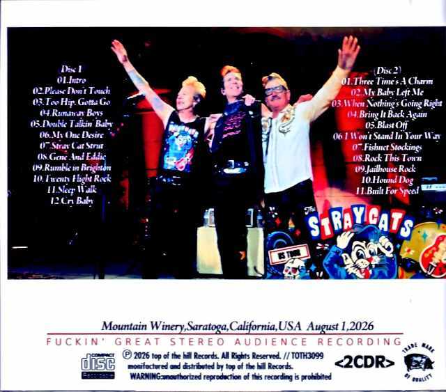 Stray Cats ストレイ・キャッツ/CA,USA 08.01.2026 Complete