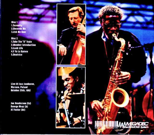 Joe Henderson Trio ジョー・ヘンダーソン/Poland 10.25.1992
