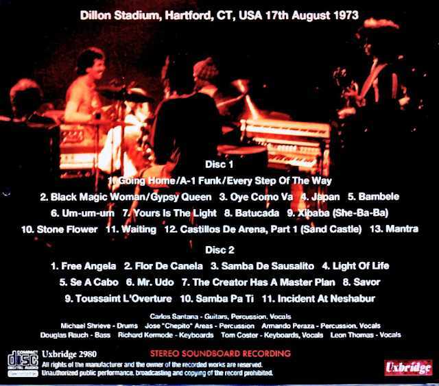 Santana サンタナ/CT,USA 08.17.1973 Soundboard Edition