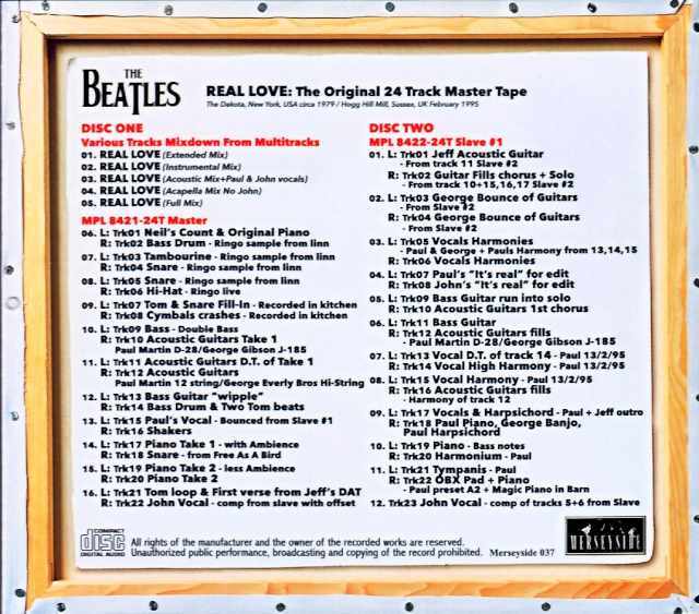 Beatles ビートルズ/Real Live Original 24 Track Master Tapes