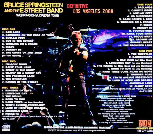 Bruce Springsteen ブルース・スプリングスティーン/CA,USA 2009 2Days