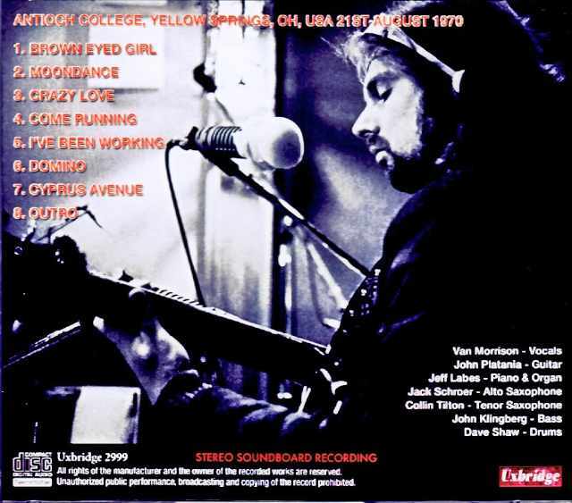Van Morrison ヴァン・モリソン/OH,USA 08.21.1970 FM Broadcast Edition