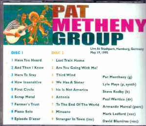 Pat Metheny Group パット・メセニー/Germany 1995