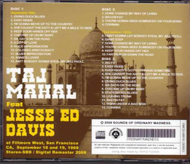 Taj Mahal,Jesse Ed Davis タジ・マハール/California,USA 1969