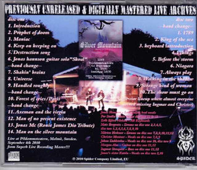 SILVER MOUNTAINシルバーマウンテン　洋楽　CD  DVD Silver Mountain シルバー・マウンテン/Sweden 2010