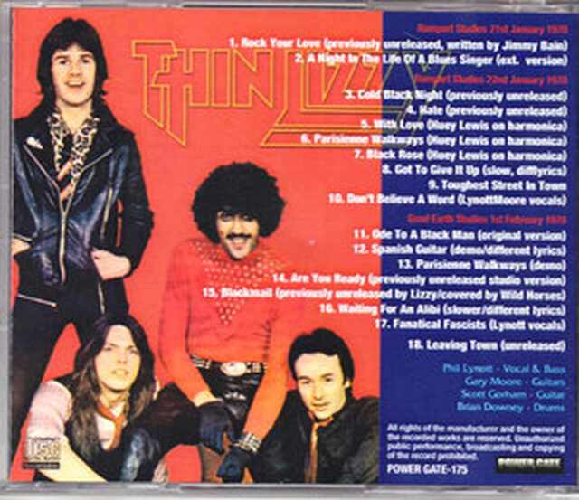 Thin Lizzy シン・リジィ/Black Rose Studio Session & demo 1978 Thin Lizzy シン・リジィ/Black Rose Studio Session & demo 1978