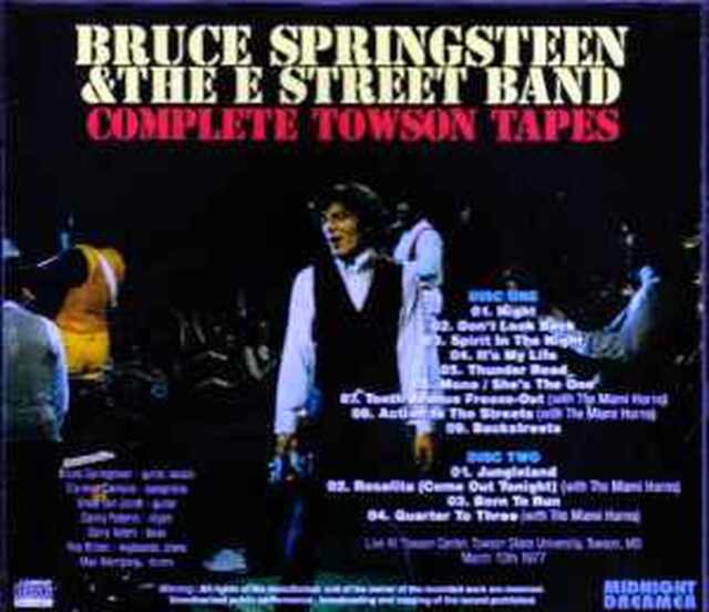 Bruce Springsteen ブルース・スプリングスティーン/MD,USA 1977