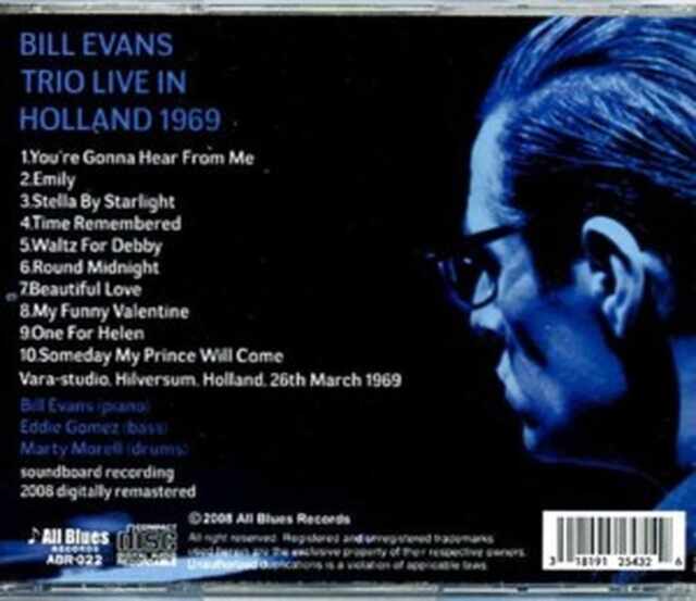 Bill Evans Trio ビル・エヴァンス/Hilversum,Holland 1969