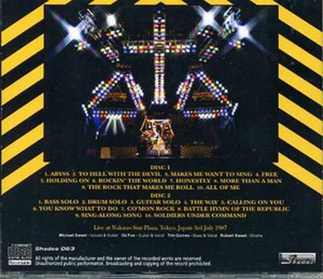 Stryper LPストライパー　 神聖紀＋フリー Stryper ストライパー/Tokyo,Japan 1987