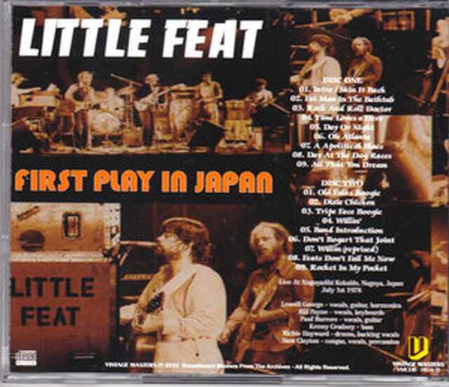 Little Feat リトル・フィート/Aichi,Japan 1978
