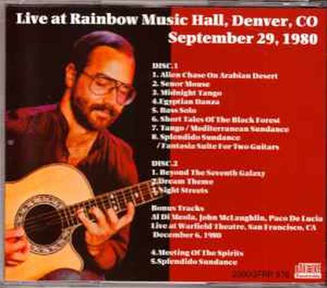 Al Di Meola アル・ディ・メオラ/Colorado,USA 1980