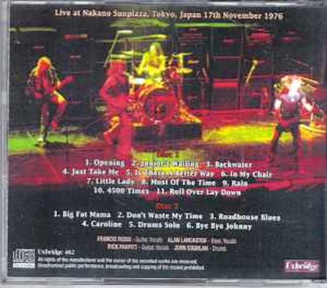 Status Quo ステイタス・クォー/Tokyo,Japan 1976