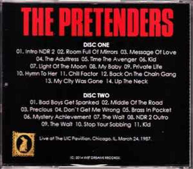 Pretenders プリテンダーズ/IL,USA 1987