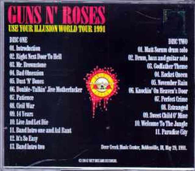 Guns N' Roses ガンズ・アンド・ローゼス/Indiana,USA 1991