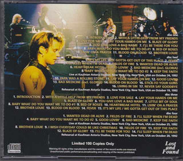 Bon Jovi ボン・ジョヴィ/New York,USA 1992