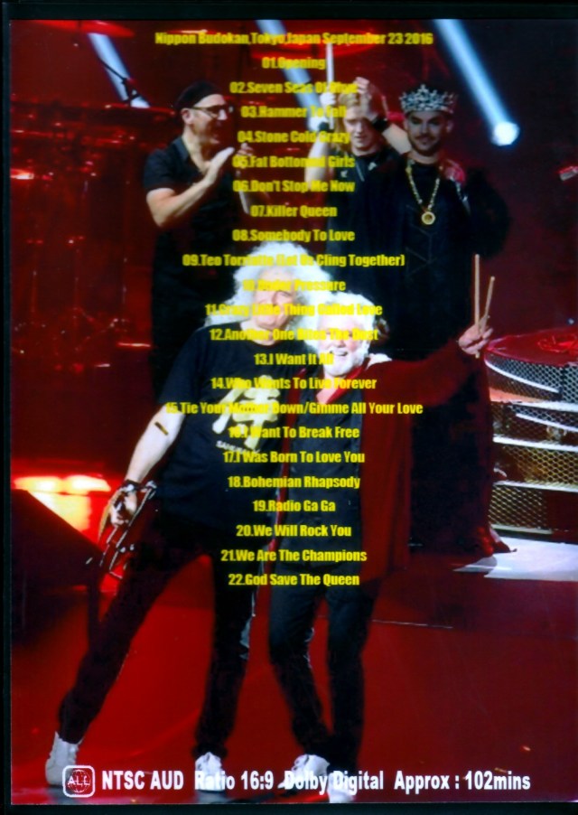Queen,Adam Lambert クィーン/Tokyo,Japan 9.23.2016