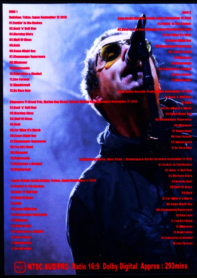 Liam Gallagher リアム・ギャラガー/Japan Tour Collection 2018