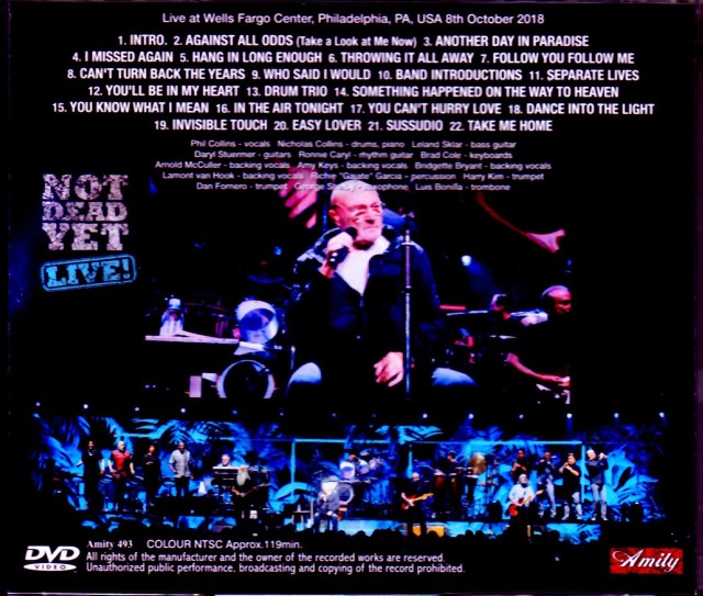 Phil Collins フィル・コリンズ/PA,USA 2018