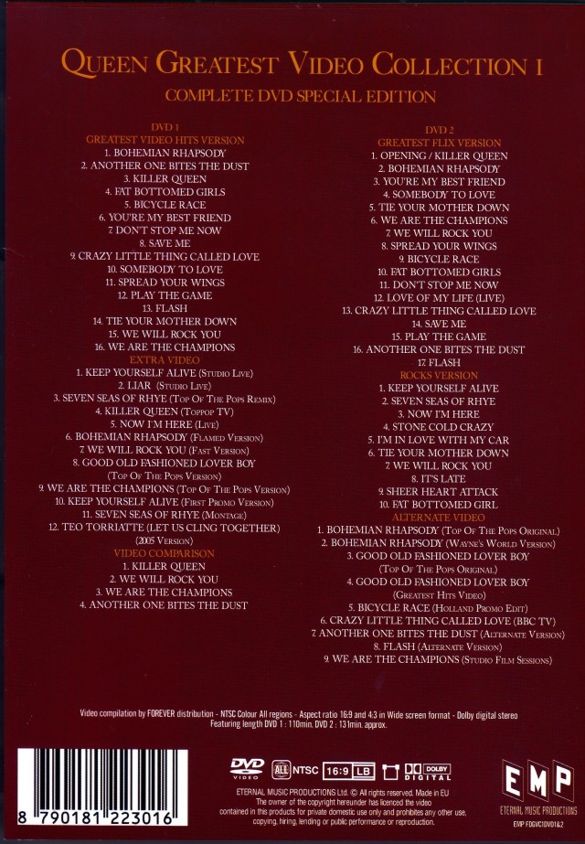 Queen クィーン/Greatest Video Collection Vol.1