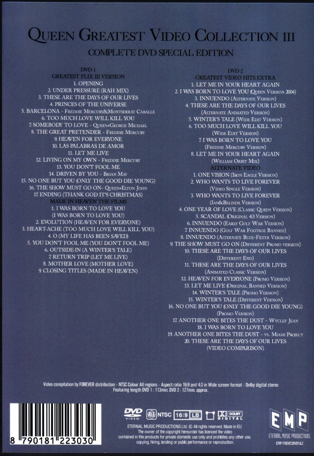 Queen クィーン/Greatest Video Collection Vol.3
