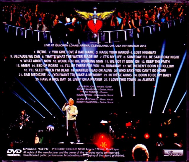 Bon Jovi ボン・ジョヴィ/OH,USA 2013