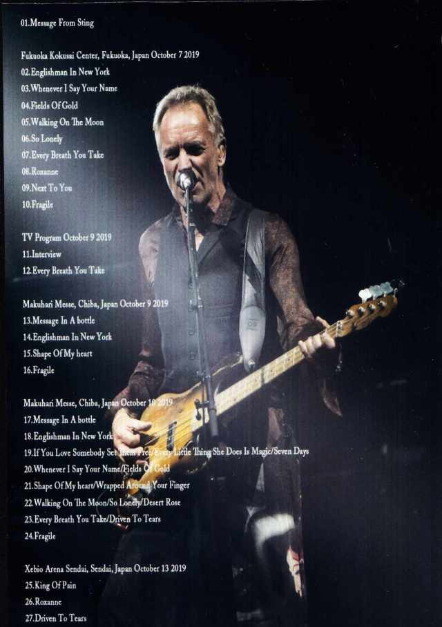 Sting スティング/Japan Tour Collection 2019