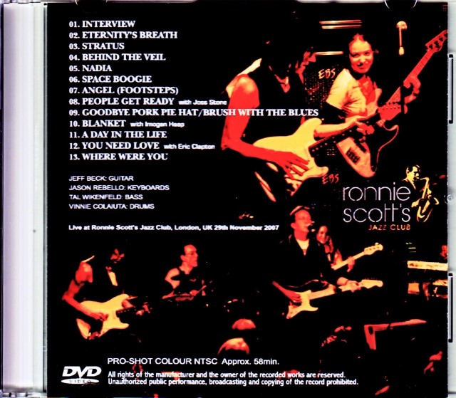 Jeff Beck ジェフ・ベック/London,UK 2007