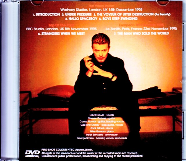 David Bowie デヴィッド・ボウイ/London,UK 1995 & more