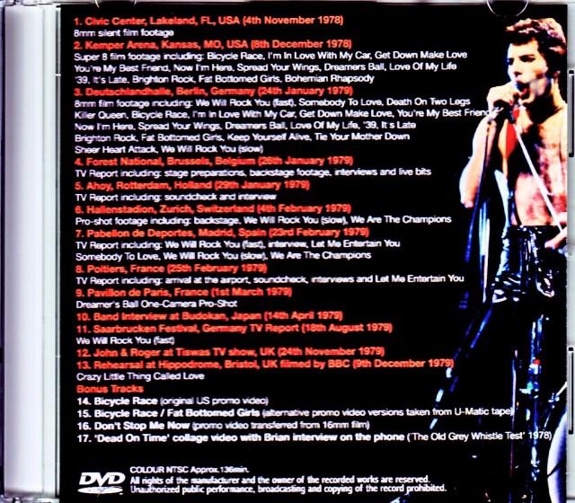 Queen クィーン/Live Killersth Anniversary Video Rarities