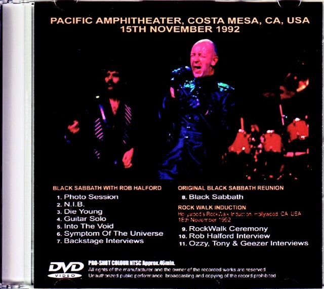 ☆新品未使用☆BLACK SABBATH☆STAND UP AND SHOUT☆ Amazon.co.jp: Black Sabbath 1992: ミュージック