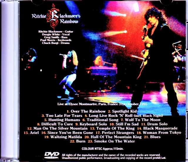 Ritchie Blackmore's Rainbow レインボー/France 1995
