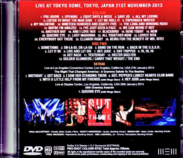 Paul McCartney ポール・マッカートニー/Tokyo,Japan 11.21.2013 & more