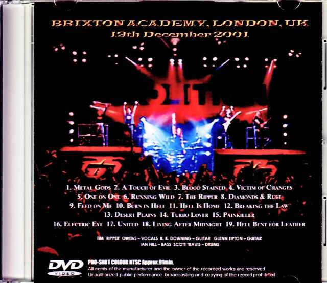 Judas Priest ジューダス・プリースト/London,UK 2001
