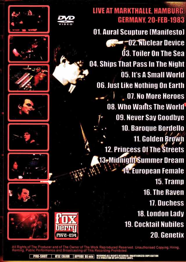 Stranglers ストラングラーズ/Germany 1983 Uncut Complete Version