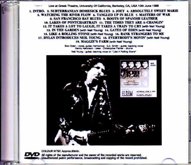 Bob Dylan ボブ・ディラン/CA,USA 1988