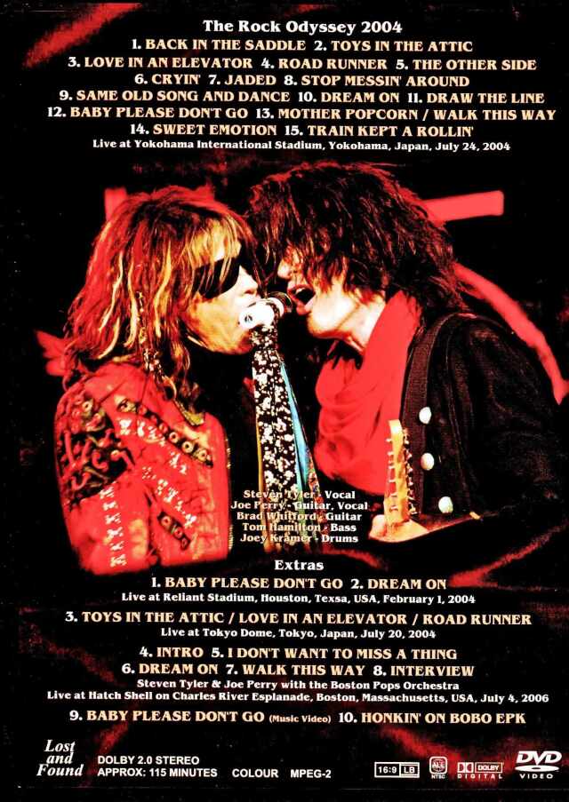 Aerosmith エアロスミス World tour 2004 M Aerosmith エアロスミス World tour 2004 M